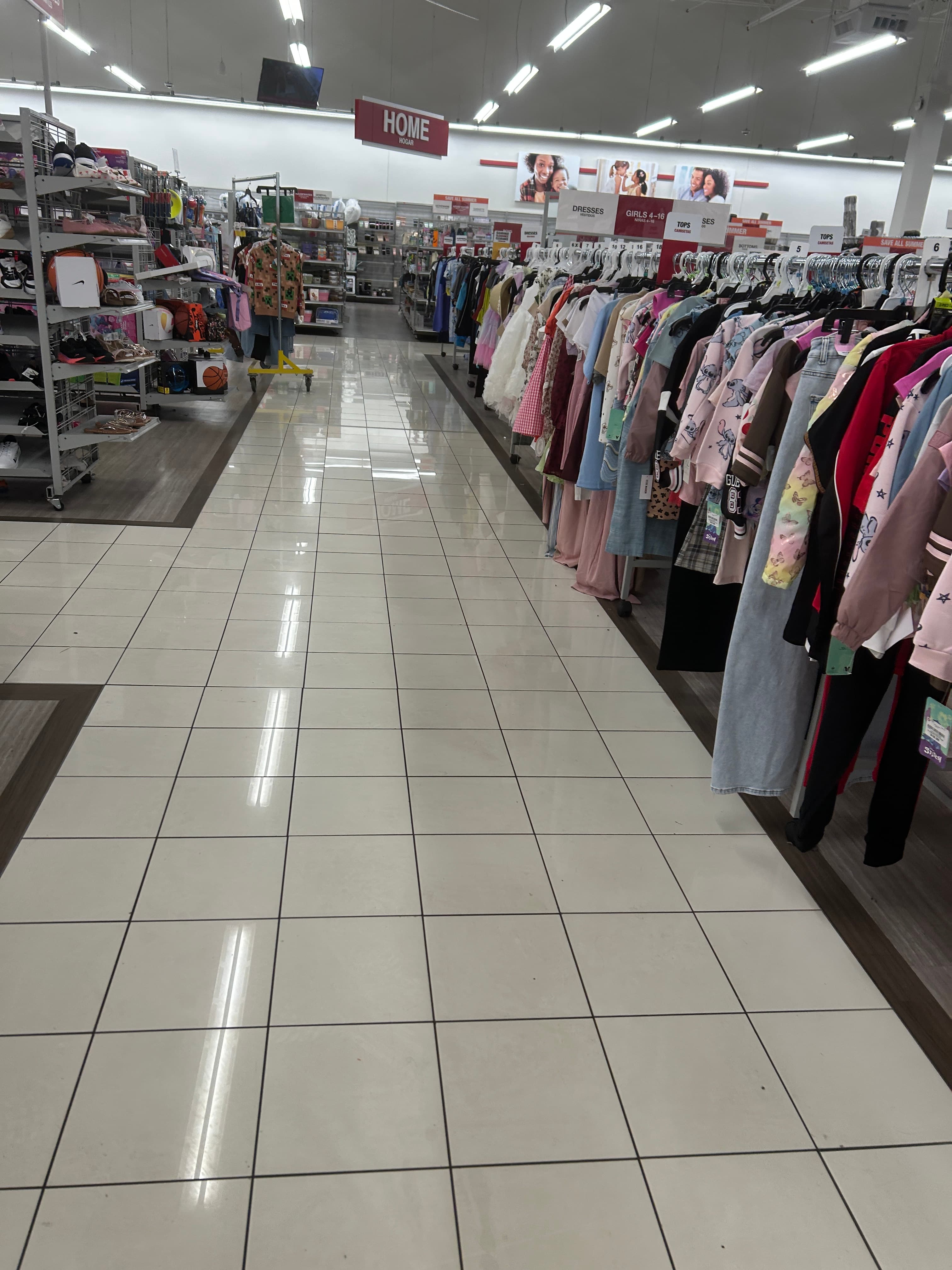 Retail store floors cleaned and polished by Bay Facility Management